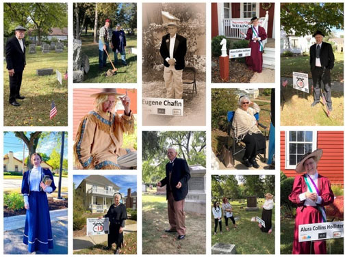 Over a dozen actors played roles of Mukwonago historical figures on the tour.